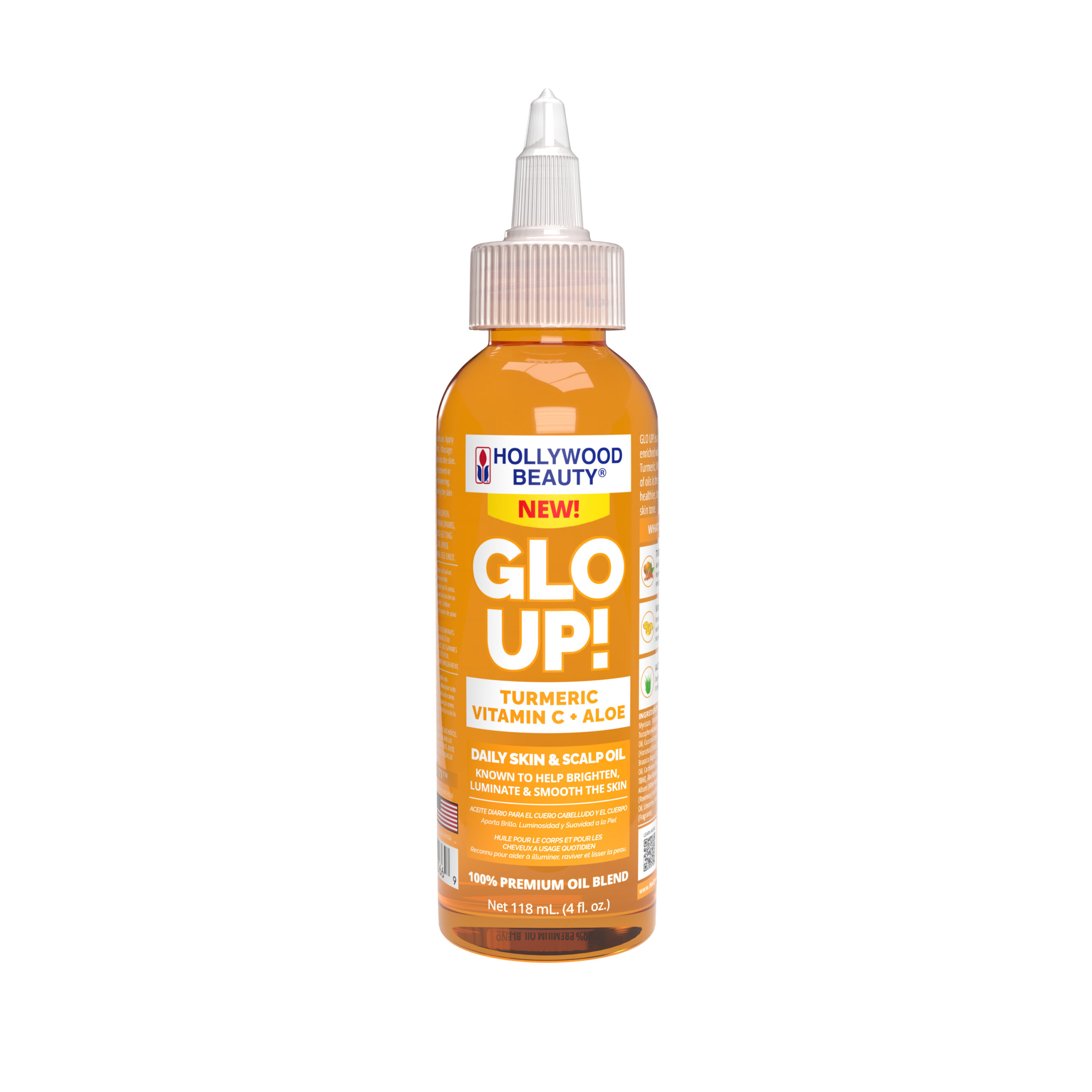 Glo Up! Turmeric, Vitamin C + Aloe Daily Skin & Scalp Oil
